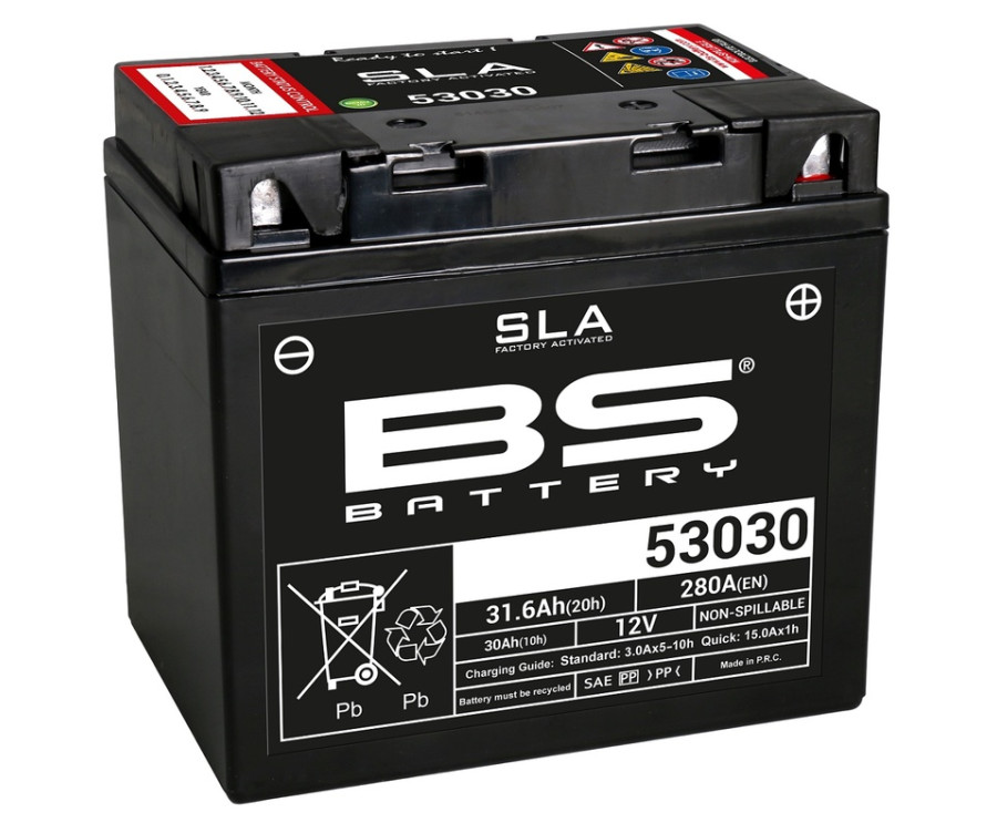 Batterie BS BATTERY SLA sans entretien activé usine - 53030