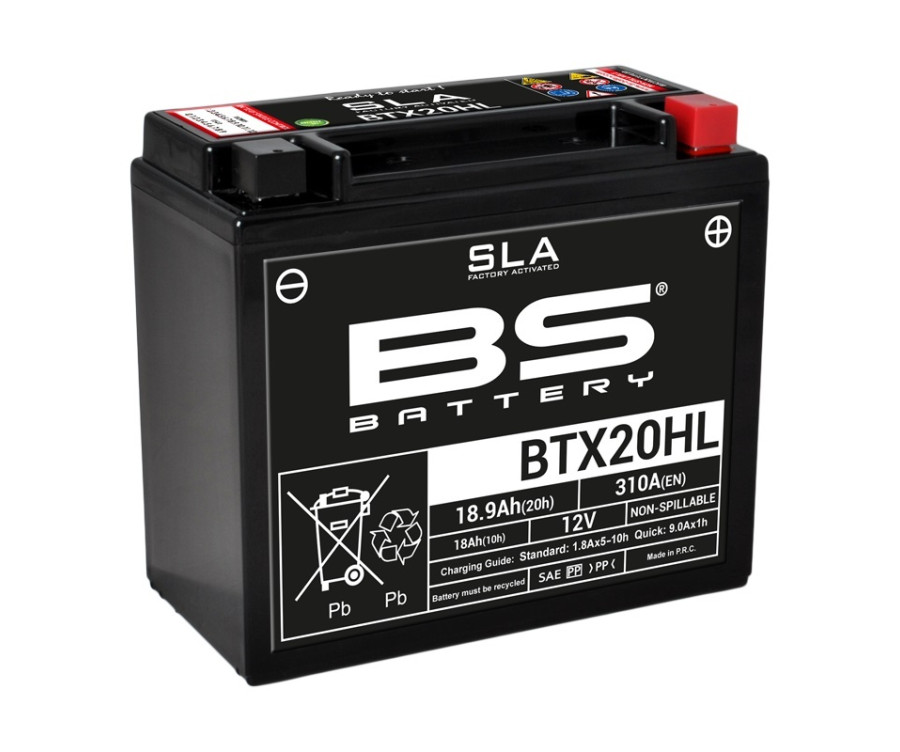 Batterie BS BATTERY SLA sans entretien activé usine - BTX20HL