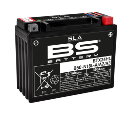 Batterie BS BATTERY SLA sans entretien activé usine - BTX24HL/B50-N18L-A/A2/A3