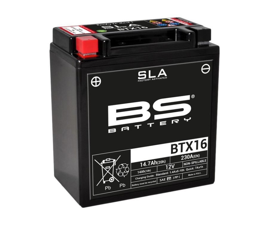 Batterie BS BATTERY SLA sans entretien activé usine - BTX16