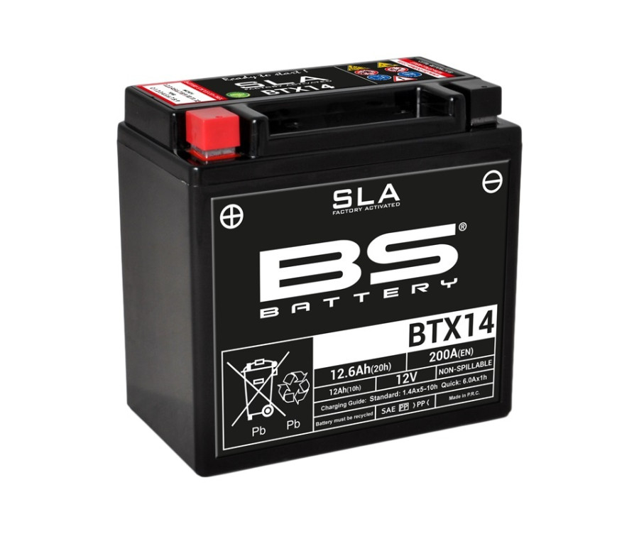 Batterie BS BATTERY SLA sans entretien activé usine - BTX14