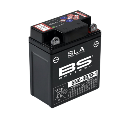 Batterie BS BATTERY SLA sans entretien activé usine - 6N6-3B/B-1 - 1114580