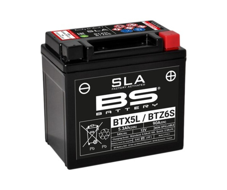 Batterie BS BATTERY SLA sans entretien activé usine - BTX5L / BTZ6S