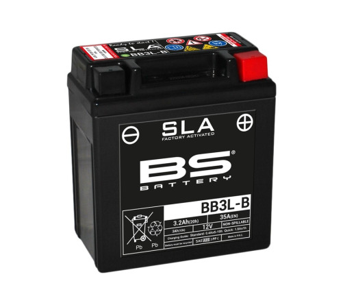 Batterie BS BATTERY SLA sans entretien activé usine - BB3L-B