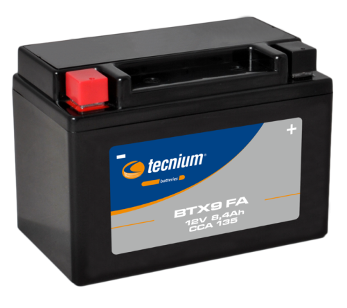 Batterie TECNIUM sans entretien activé usine - BTX9 FA