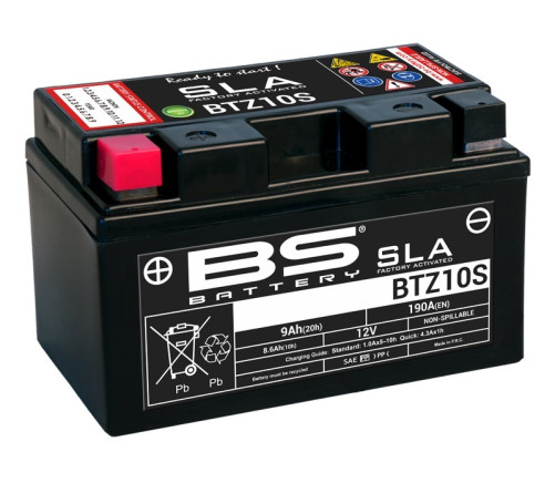 Batterie BS BATTERY SLA sans entretien activé usine - BTZ10S - 1080702