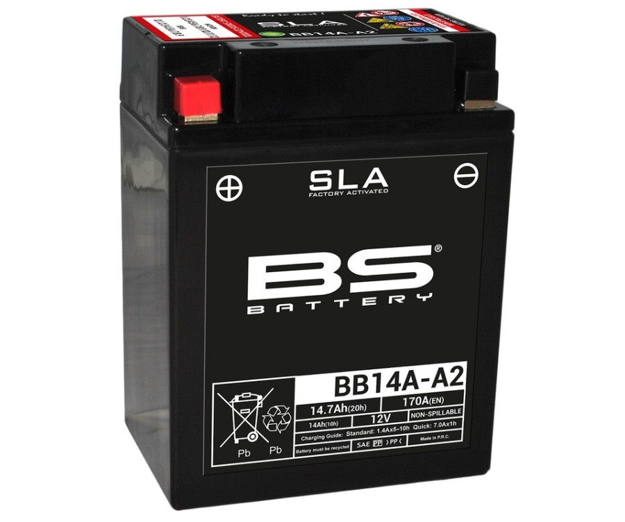 Batterie BS BATTERY SLA sans entretien activé usine - BB14A-A2