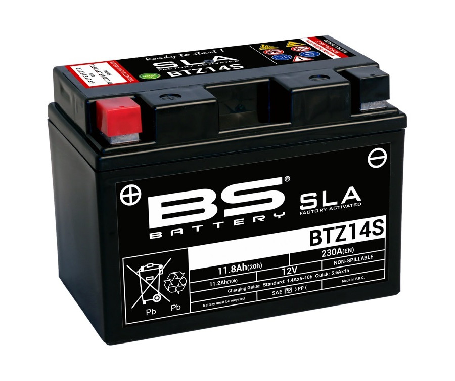 Batterie BS BATTERY SLA sans entretien activé usine - BTZ14S