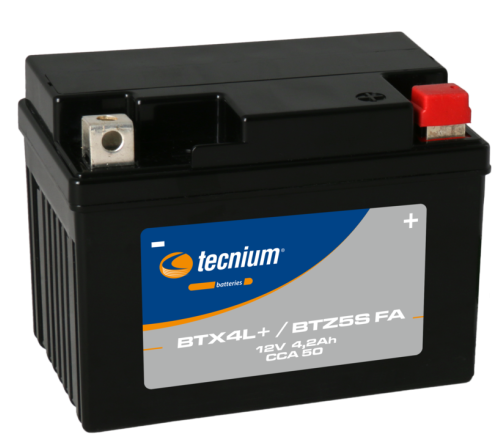 Batterie TECNIUM sans entretien activé usine - BTX4L+/BTZ5S