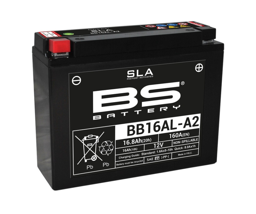 Batterie BS BATTERY SLA sans entretien activé usine - BB16AL-A2