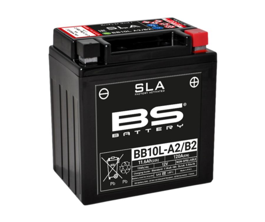 Batterie BS BATTERY SLA sans entretien activé usine - BB10L-A2/B2