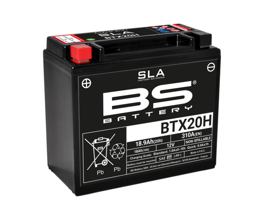 Batterie BS BATTERY SLA sans entretien activé usine - BTX20H