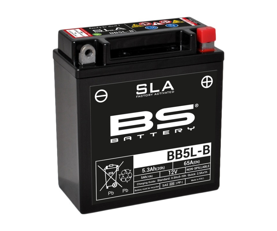 Batterie BS BATTERY SLA sans entretien activé usine - BB5L-B