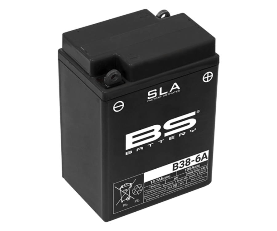 Batterie BS BATTERY SLA sans entretien activé usine - B38-6A