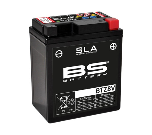 Batterie BS BATTERY SLA sans entretien activé usine - BTZ8V - 1077867