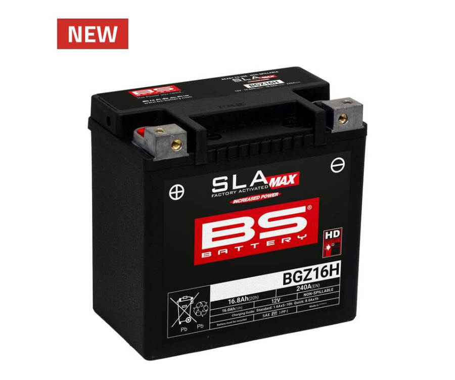 Batterie BS BATTERY SLA Max sans entretien activée usine - BGZ16H