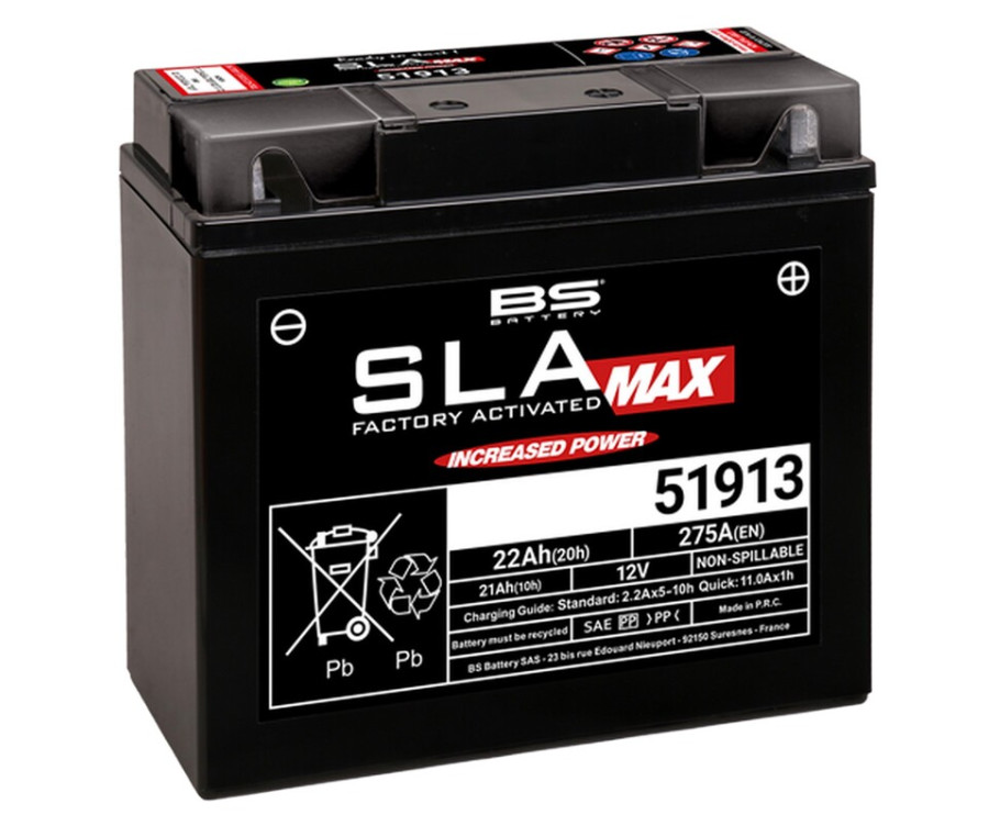 Batterie BS BATTERY SLA Max sans entretien activé usine - 51913