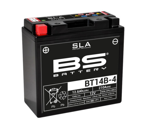 Batterie BS BATTERY SLA sans entretien activé usine - BT14B-4