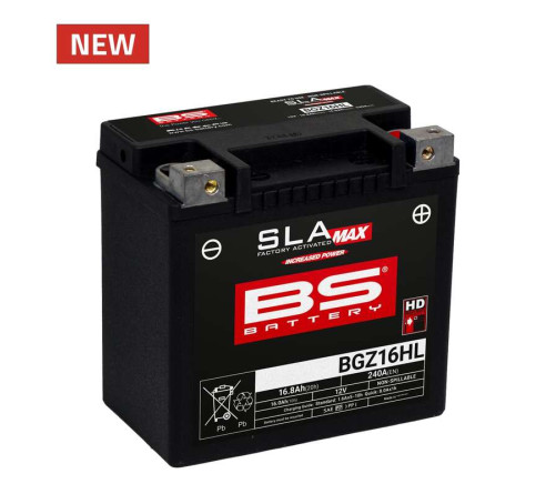 Batterie BS BATTERY SLA Max sans entretien activée usine - BGZ16HL - 1125738