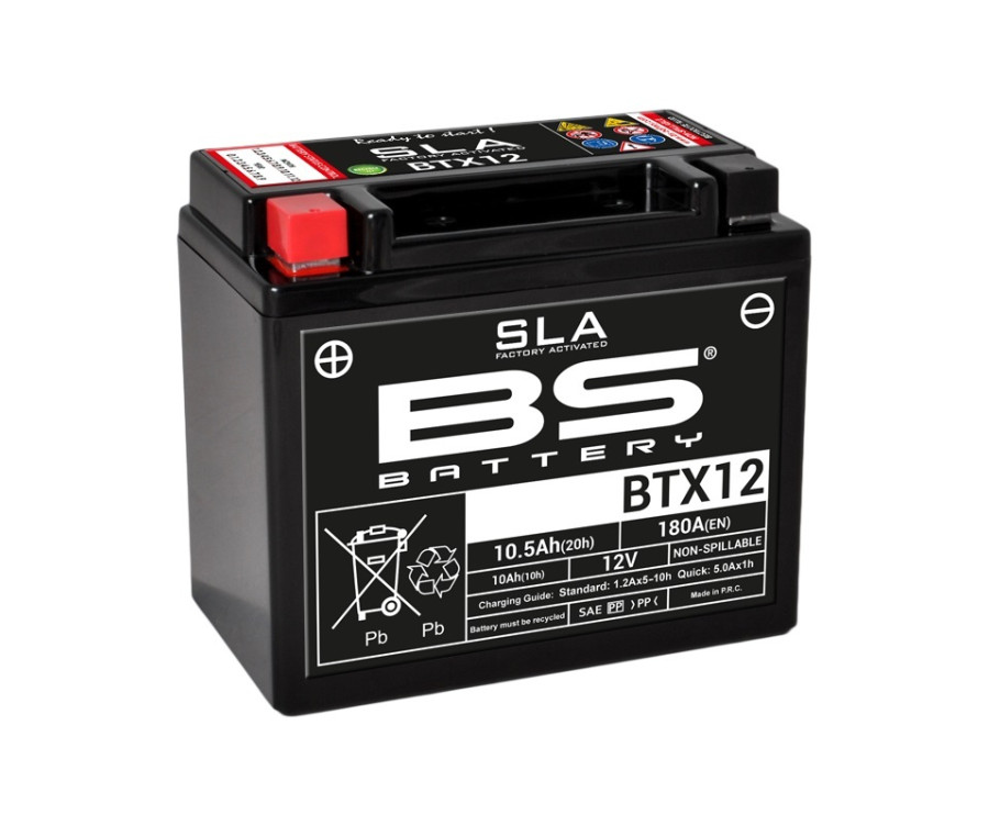 Batterie BS BATTERY SLA sans entretien activé usine - BTX12