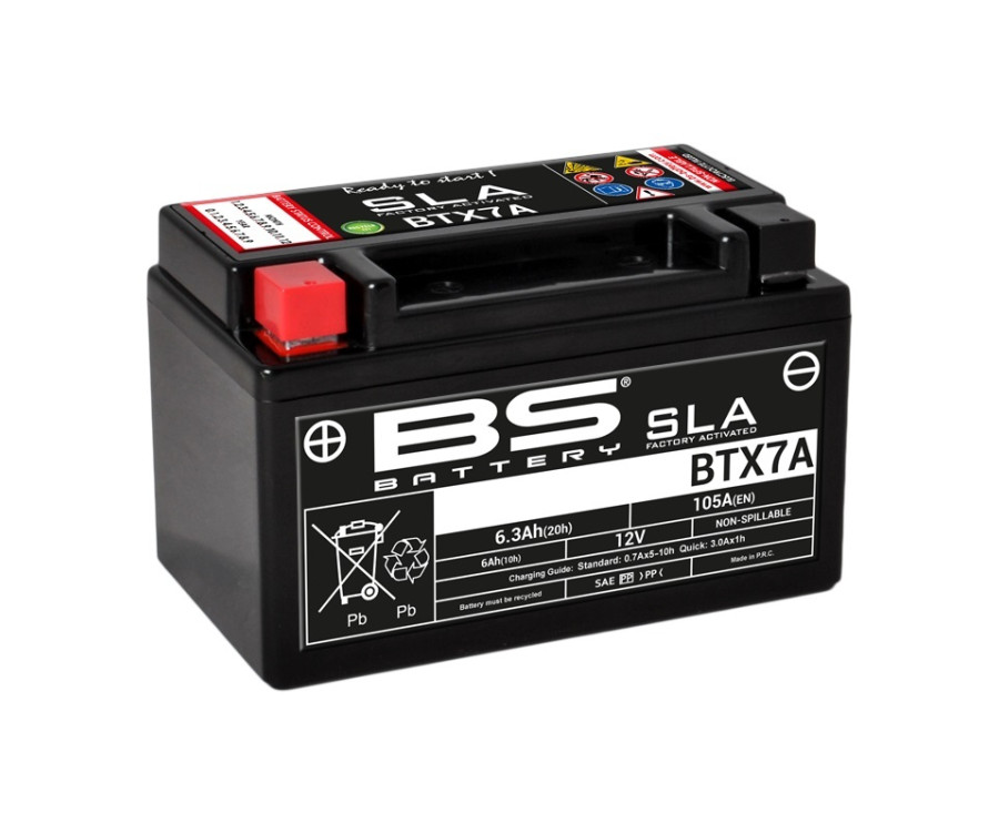 Batterie BS BATTERY SLA sans entretien activé usine - BTX7A