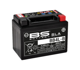 Batterie BS BATTERY SLA sans entretien activé usine - BB4L-B - 1080660