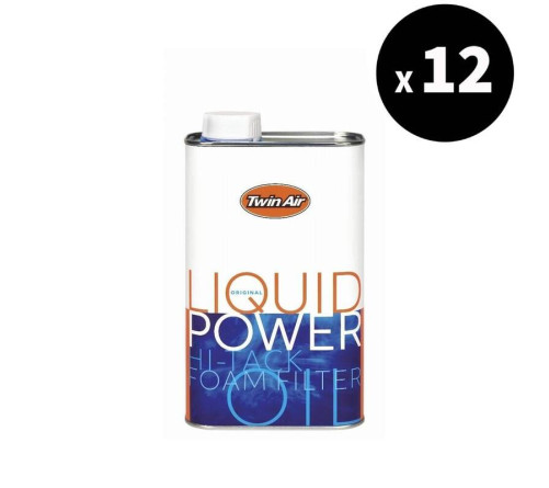 Huile pour filtre à air TWIN AIR Liquid Power - Bidon 1L x12 - 3064934