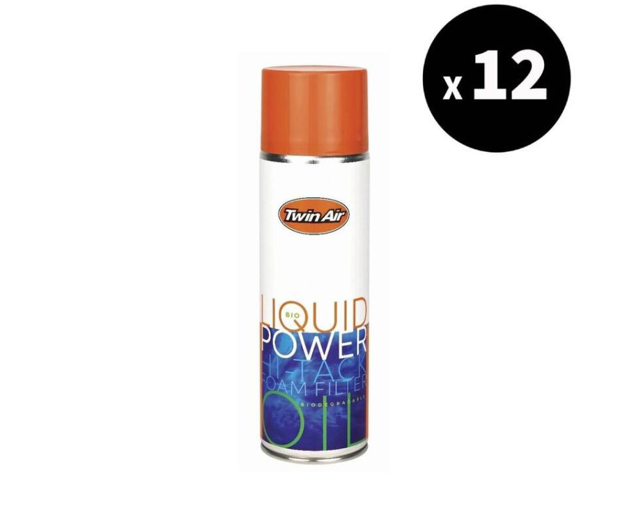 Huile pour filtre à air TWIN AIR Bio Liquid Power Foam biodégradable - 500ml x12