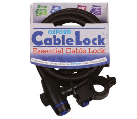 Cable antivol OXFORD Cablelock - 1,5m x 25mm fumé - 1068318