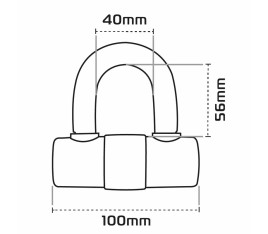 Bloque-disque OXFORD HD MAX - Ø14mm orange