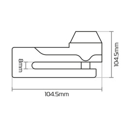 Bloque-disque OXFORD Titan ø10mm - jaune