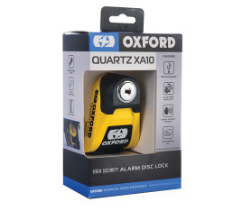 Bloque-disque alarme OXFORD XA10 - Ø10mm jaune/noir