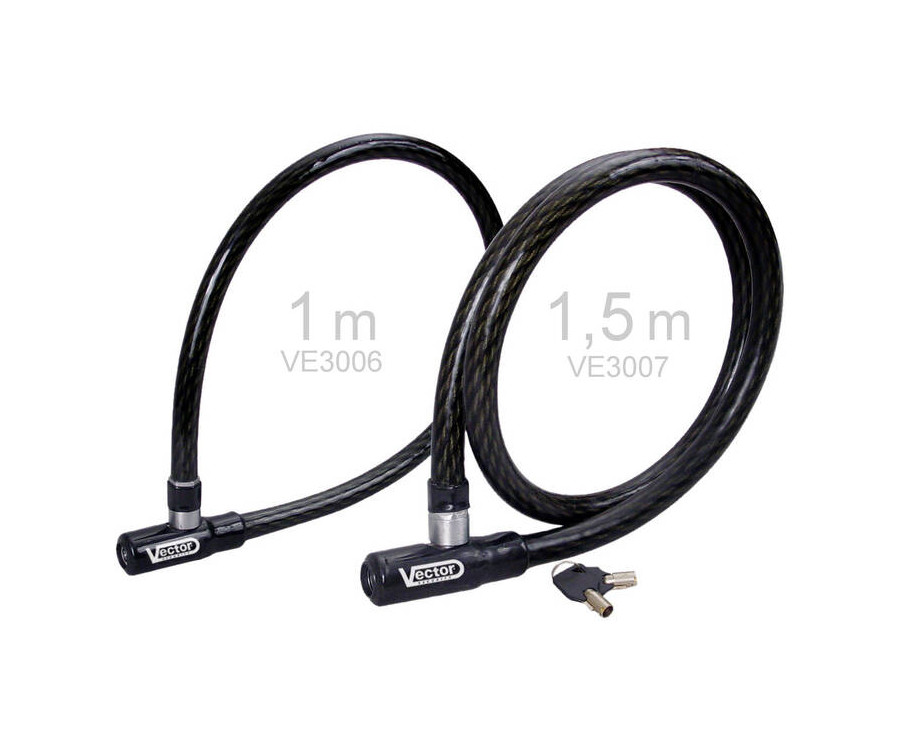 Cadenas de cable antivol VECTOR Max Lock - Ø20mm / 1,5m