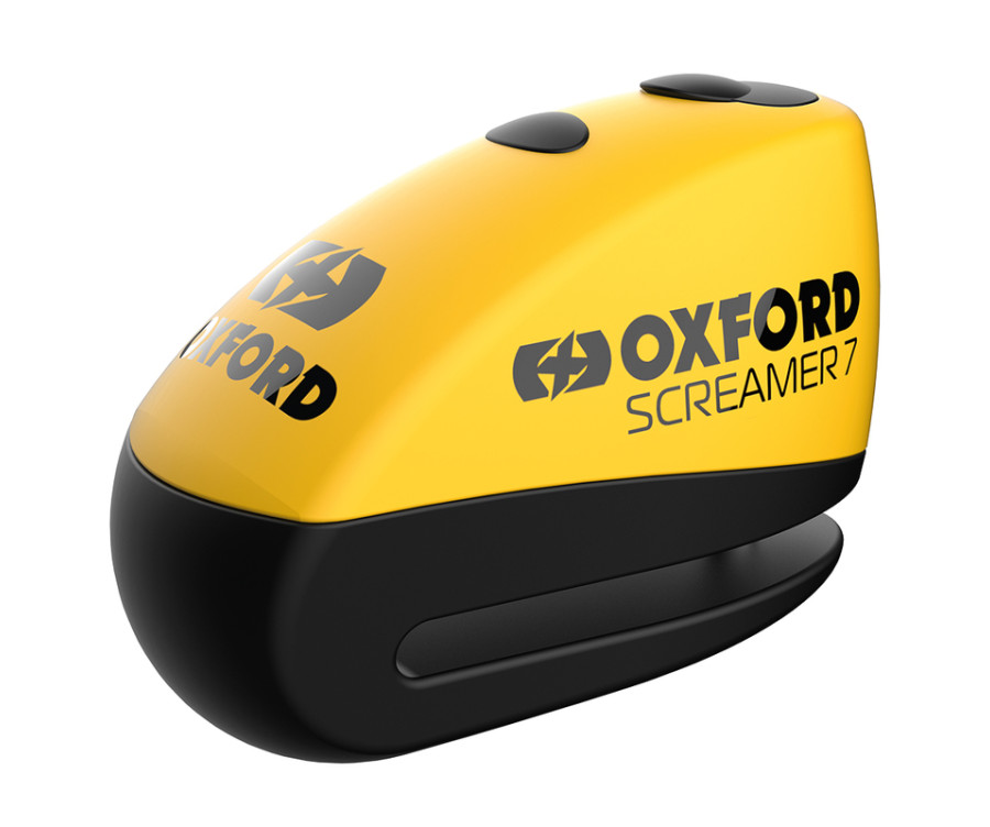 Bloque-disque OXFORD Screamer 7 - Ø7mm jaune/noir