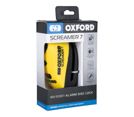 Bloque-disque OXFORD Screamer 7 - Ø7mm jaune/noir