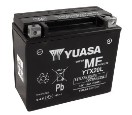 Batterie YUASA W/C sans entretien activée usine - YTX20L FA