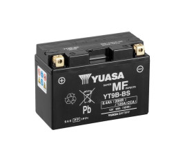 Batterie YUASA W/C sans entretien activée usine - YT9B