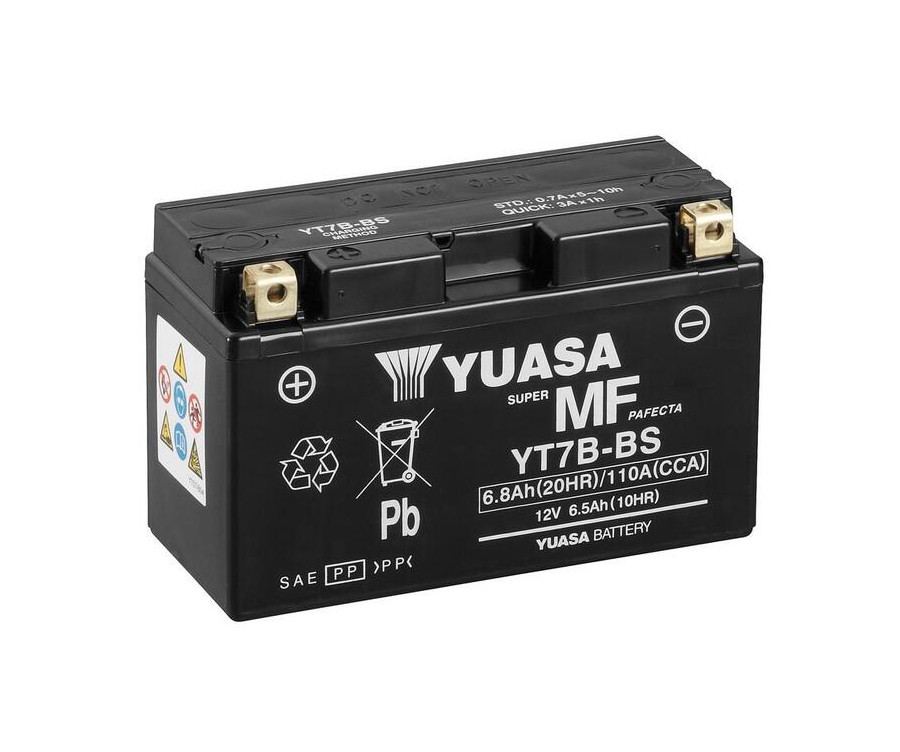 Batterie YUASA W/C sans entretien activée usine - YT7B