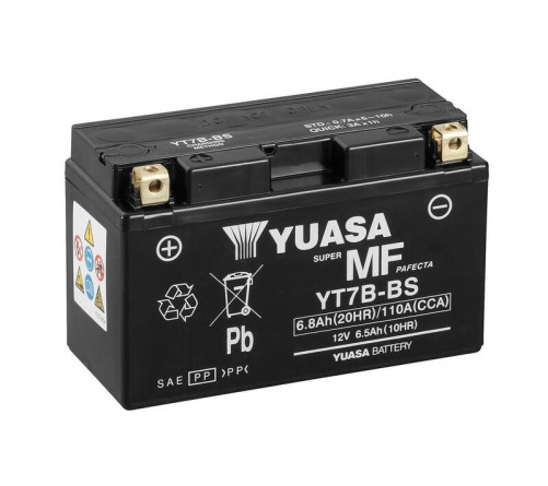 Batterie YUASA W/C sans entretien activée usine - YT7B