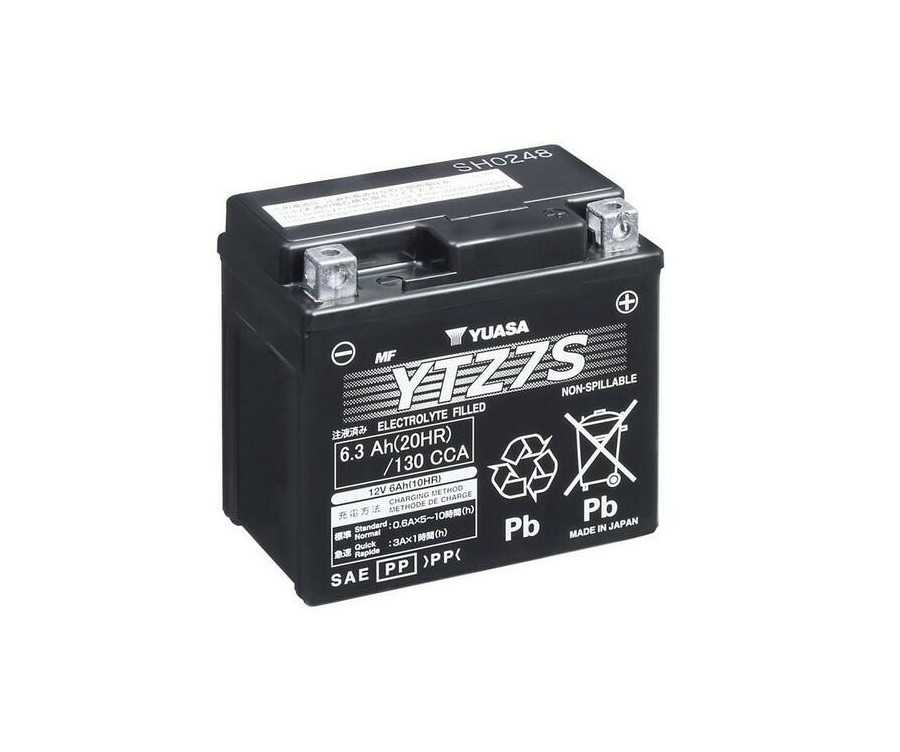 Batterie YUASA W/C sans entretien activé usine - YTZ7S