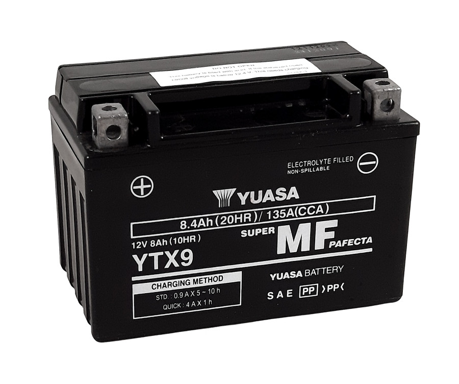 Batterie YUASA W/C sans entretien activée usine - YTX9 FA