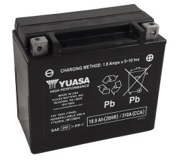 Batterie YUASA W/C sans entretien activée usine - YTX20HL FA