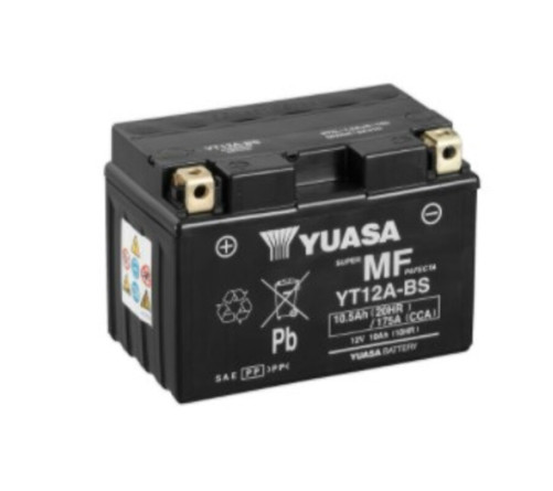 Batterie YUASA W/C sans entretien activée usine - YT12A - 1103939