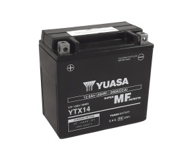 Batterie YUASA W/C sans entretien activée usine - YTX14 FA