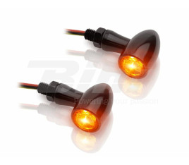 Clignotants LED V-PARTS 12V alu noir - 1058622