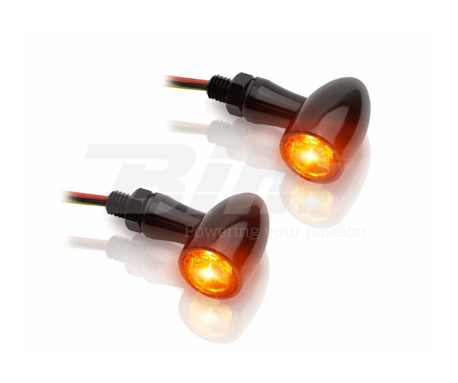 Clignotants LED V-PARTS 12V alu noir