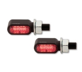 Clignotants LED HIGHSIDER Little Bronx 3en1 - clignotant/feu stop/feu de position arrière - par paire - 1108650001