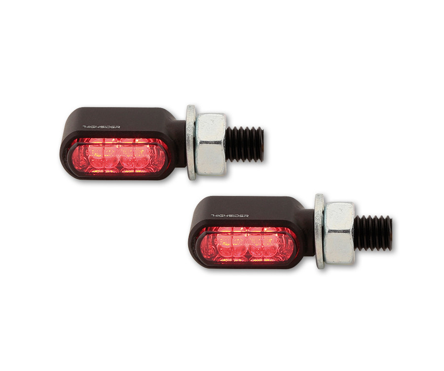 Clignotants LED HIGHSIDER Little Bronx 3en1 - clignotant/feu stop/feu de position arrière - par paire