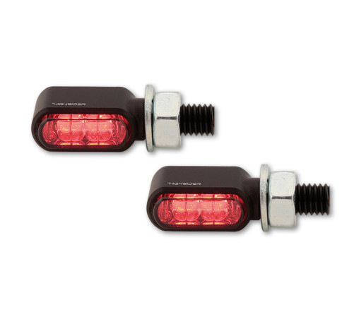 Clignotants LED HIGHSIDER Little Bronx 3en1 - clignotant/feu stop/feu de position arrière - par paire - 1108650001