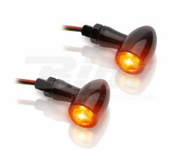 Clignotants LED V-PARTS 12V alu noir - 1101280